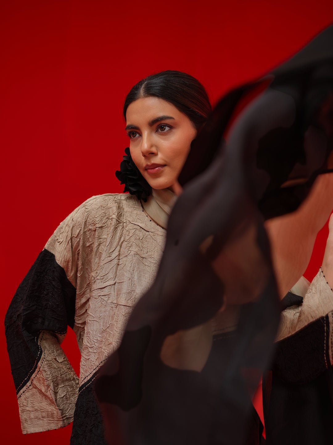 Halo Scarf - Black - CiceroniScarvesStoique