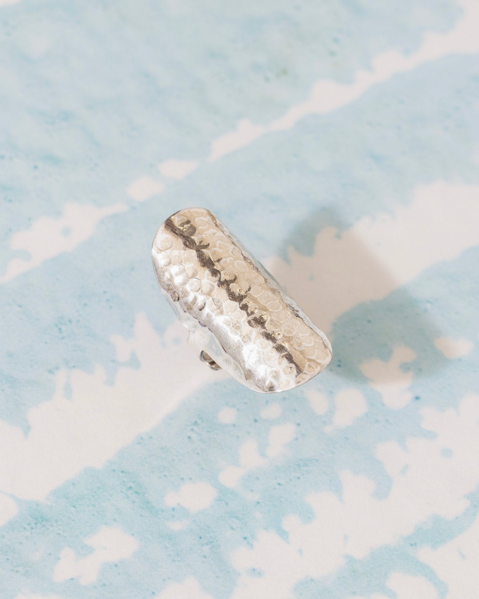 Hammered Long Ring - CiceroniRingUnbent