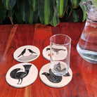 Hand - painted Bird Coasters - CiceroniCoastersAranya Earthcraft