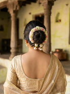 Handcrafted Gajra with Lifelike Flowers - CiceroniHair AccessoriesAarika