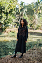 Handwoven Seattle Wrap Dress - Green - CiceroniDressesThe Terra Tribe