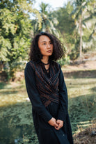 Handwoven Seattle Wrap Dress - Green - CiceroniDressesThe Terra Tribe