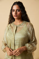 Hara Sitara Embroidered Co-ord Set- Set of 2 - CiceroniKurta Set, Festive WearPants and Pajamas