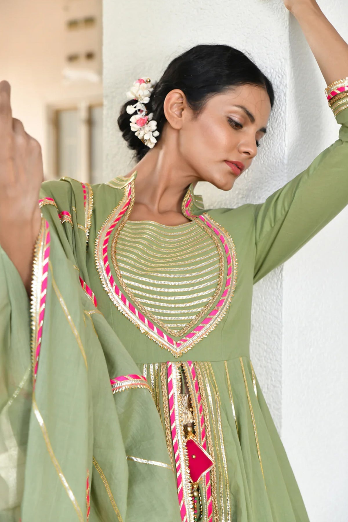 Harit Meera Sharara Set - CiceroniKurta Set, Festive WearOmaana