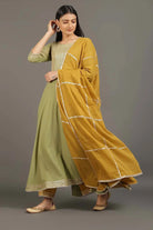 Hariyali Heer Anarkali Suit - CiceroniKurta Set, Festive WearOmaana