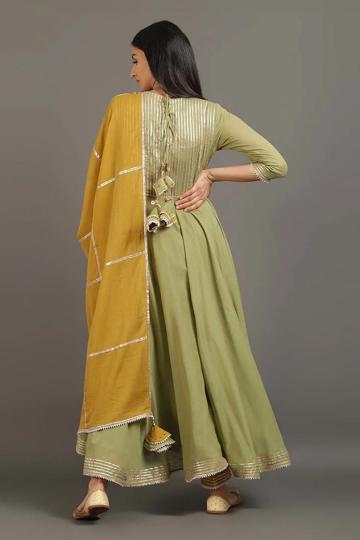 Hariyali Heer Anarkali Suit - CiceroniKurta Set, Festive WearOmaana