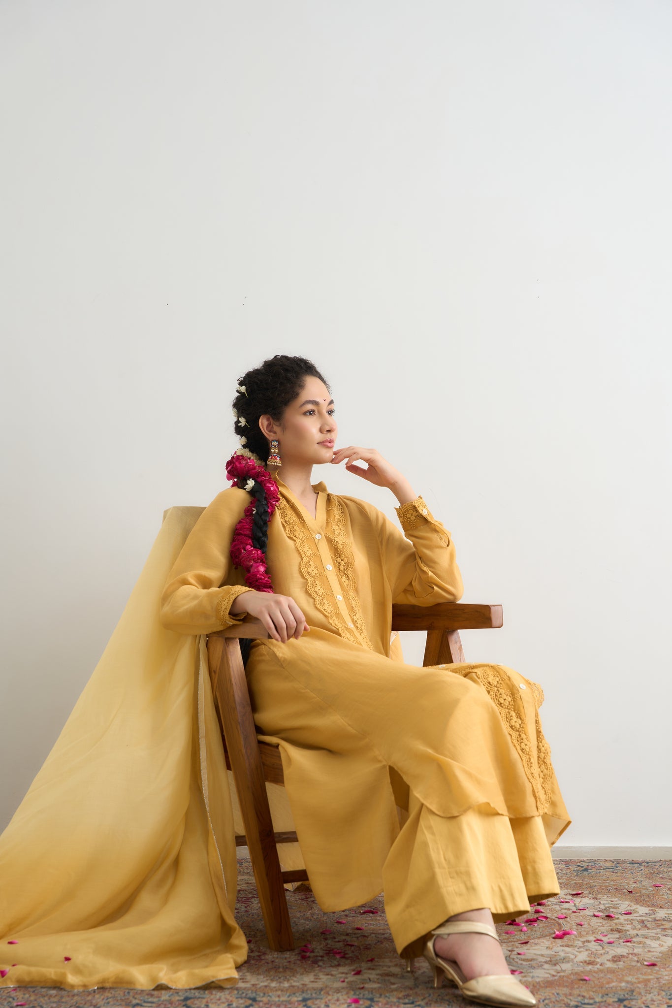 Heer Co - ord Set - Yellow - CiceroniKurta Set, Festive WearRAAS Life