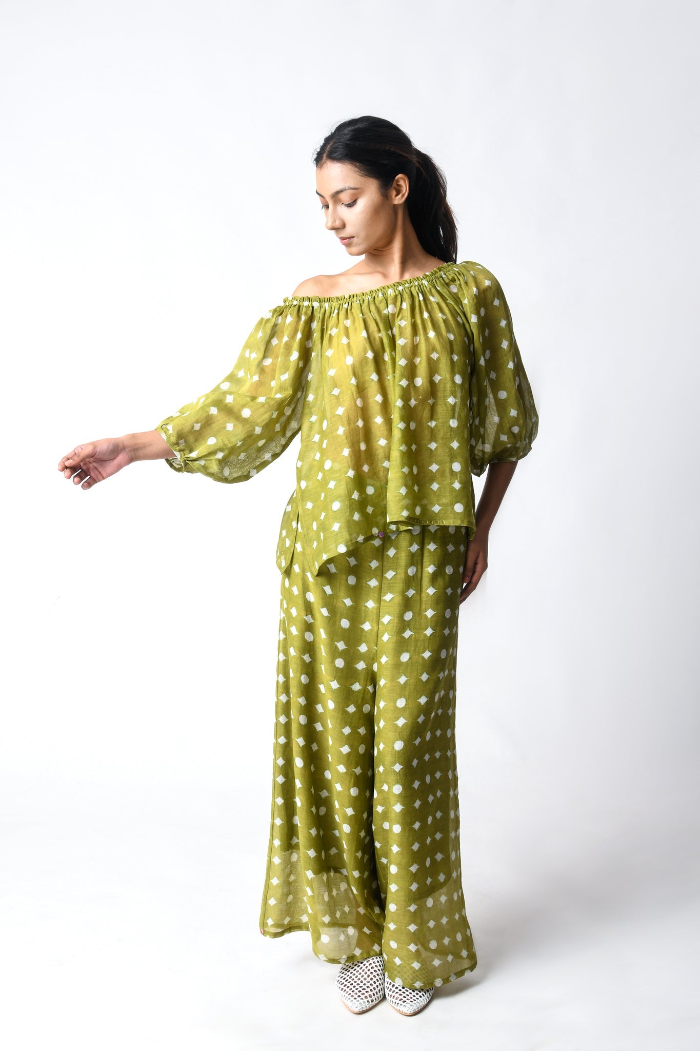 Henna Off Shoulder Co - ord Set - CiceroniCo - ord SetJayati Goenka