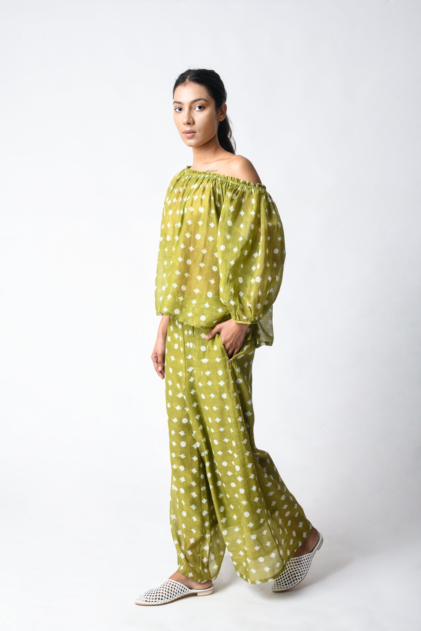 Henna Off Shoulder Co - ord Set - CiceroniCo - ord SetJayati Goenka