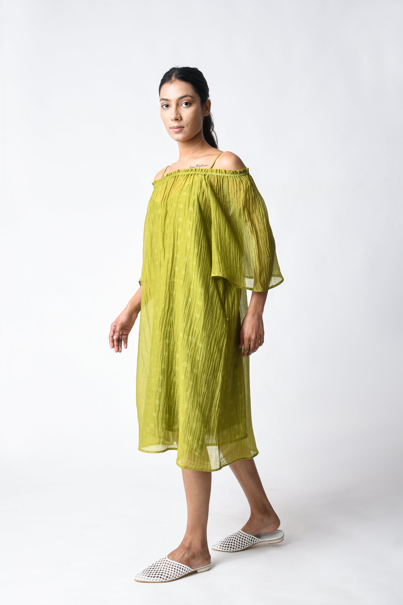 Henna Off - shoulder Dress - CiceroniDressesJayati Goenka
