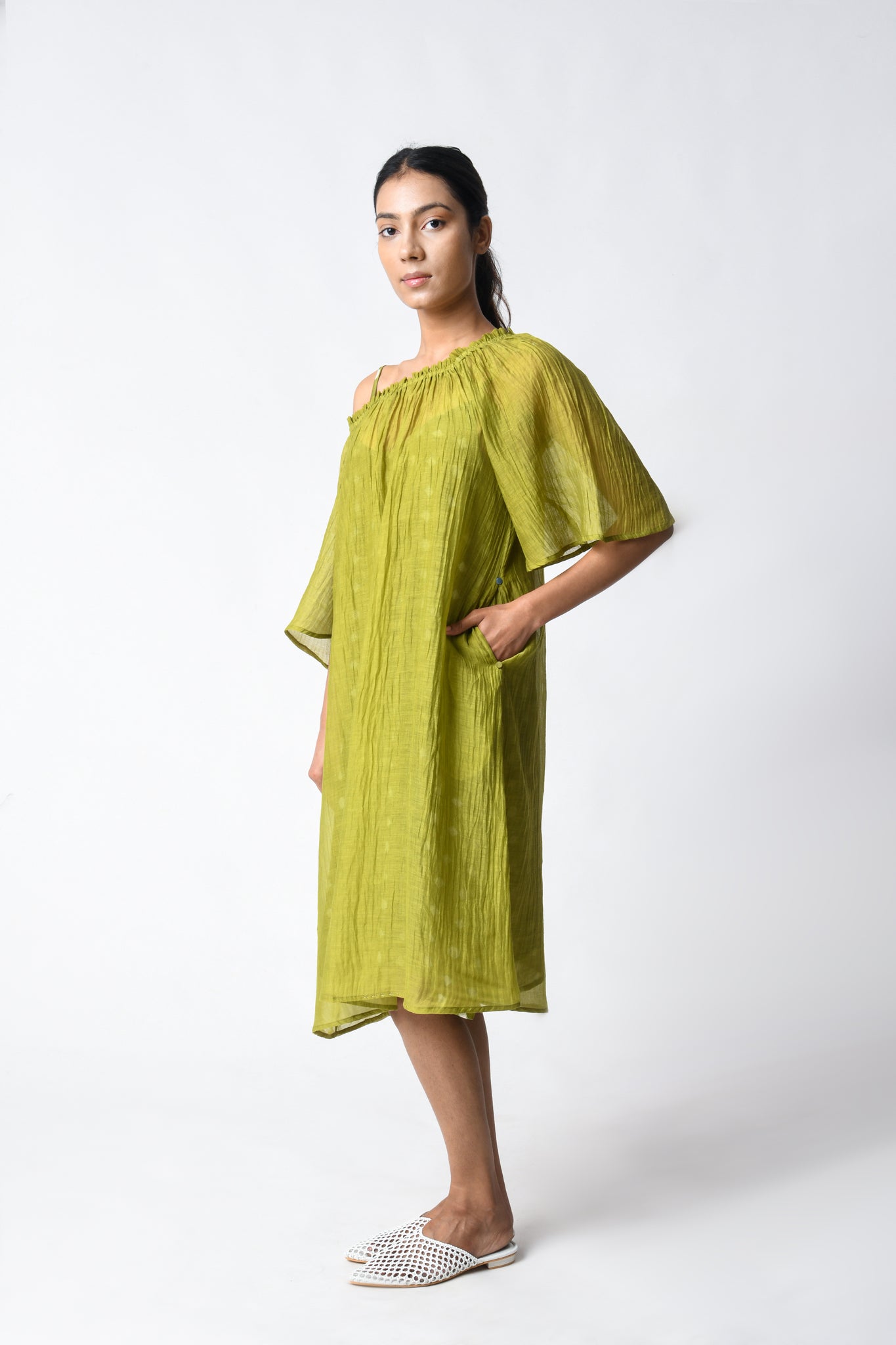 Henna Off - shoulder Dress - CiceroniDressesJayati Goenka