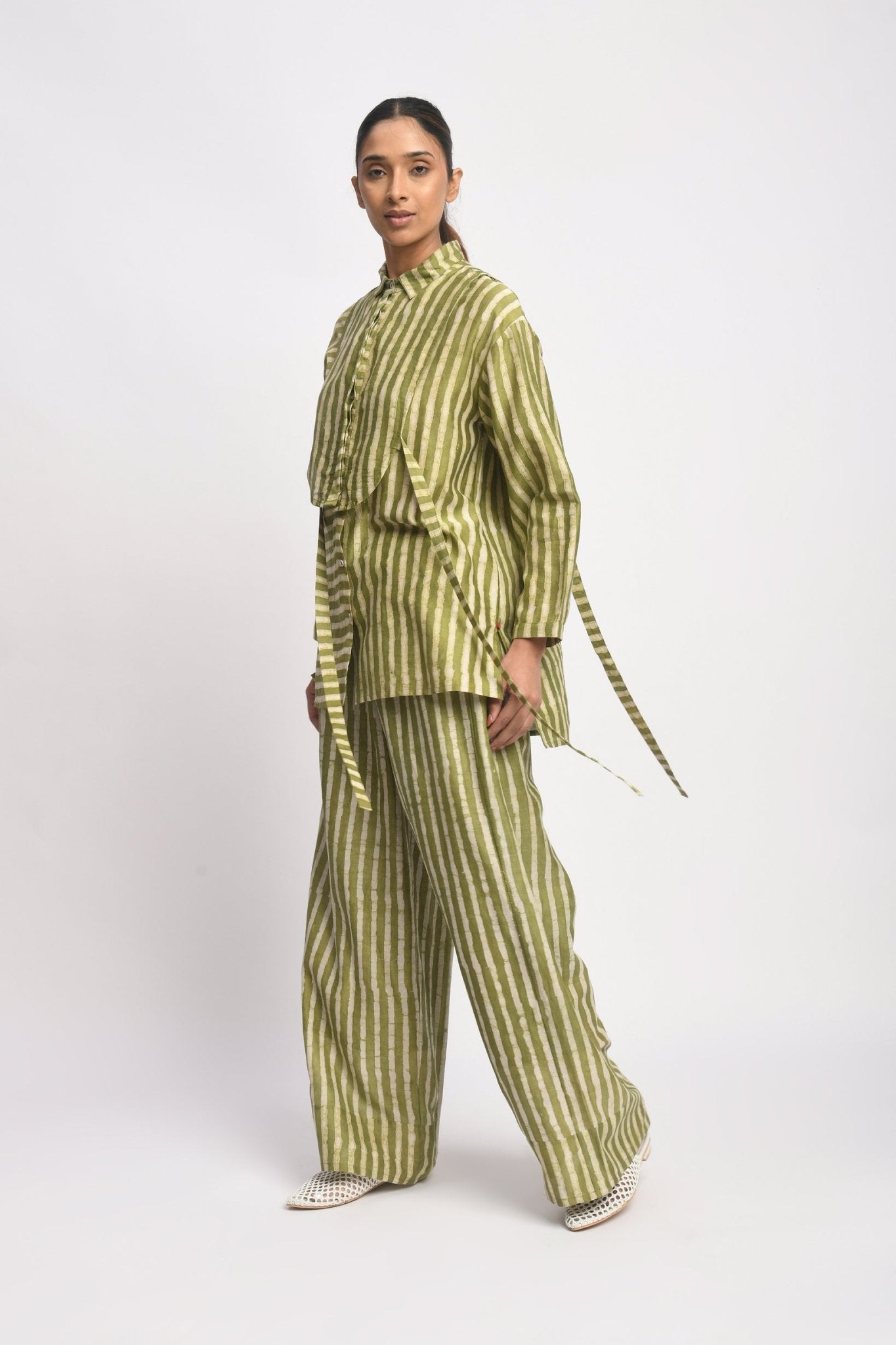 Herb Stripe Co - ord Set - CiceroniCo - ord SetJayati Goenka