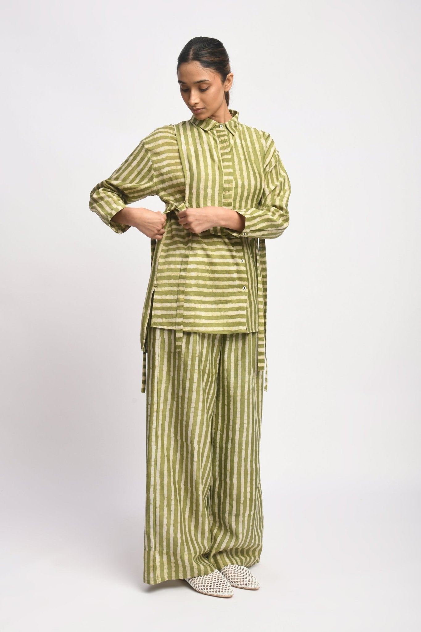 Herb Stripe Co - ord Set - CiceroniCo - ord SetJayati Goenka