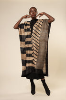 Herringbone Tussar Peace Silk 4 in 1 Cape - CiceroniCapeAeshaane