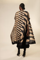 Herringbone Tussar Peace Silk 4 in 1 Cape - CiceroniCapeAeshaane