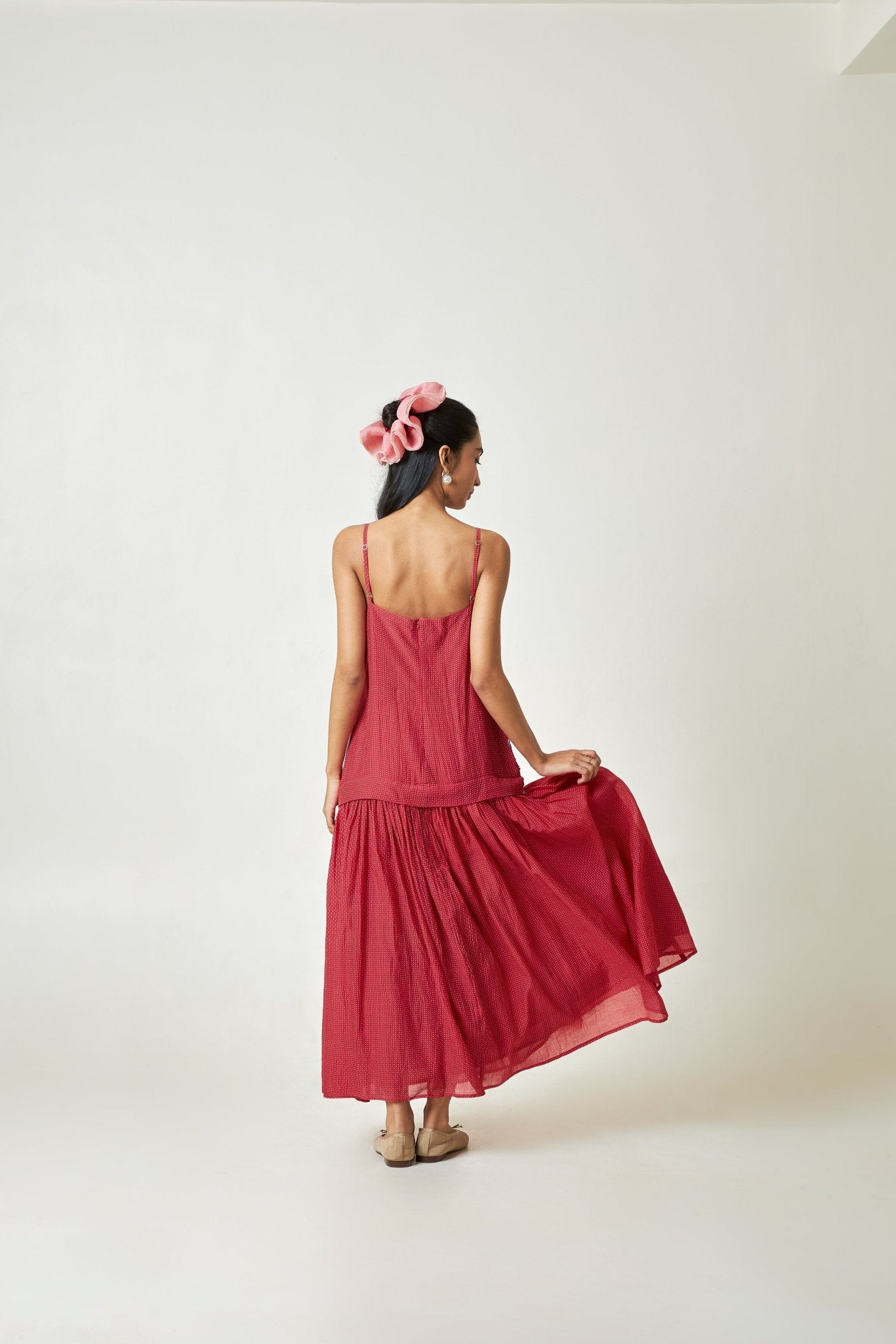 Hibisca Embroidered Dress - CiceroniDressPants and Pajamas