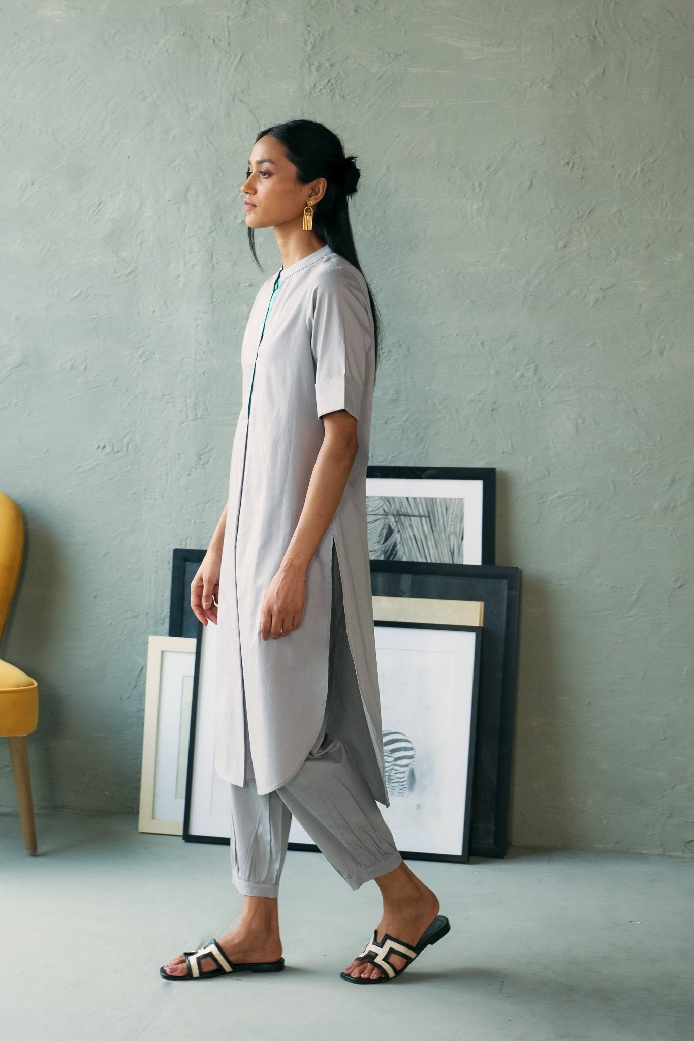 Hidden Silver Kurta Set - CiceroniKurta SetsCanoopi