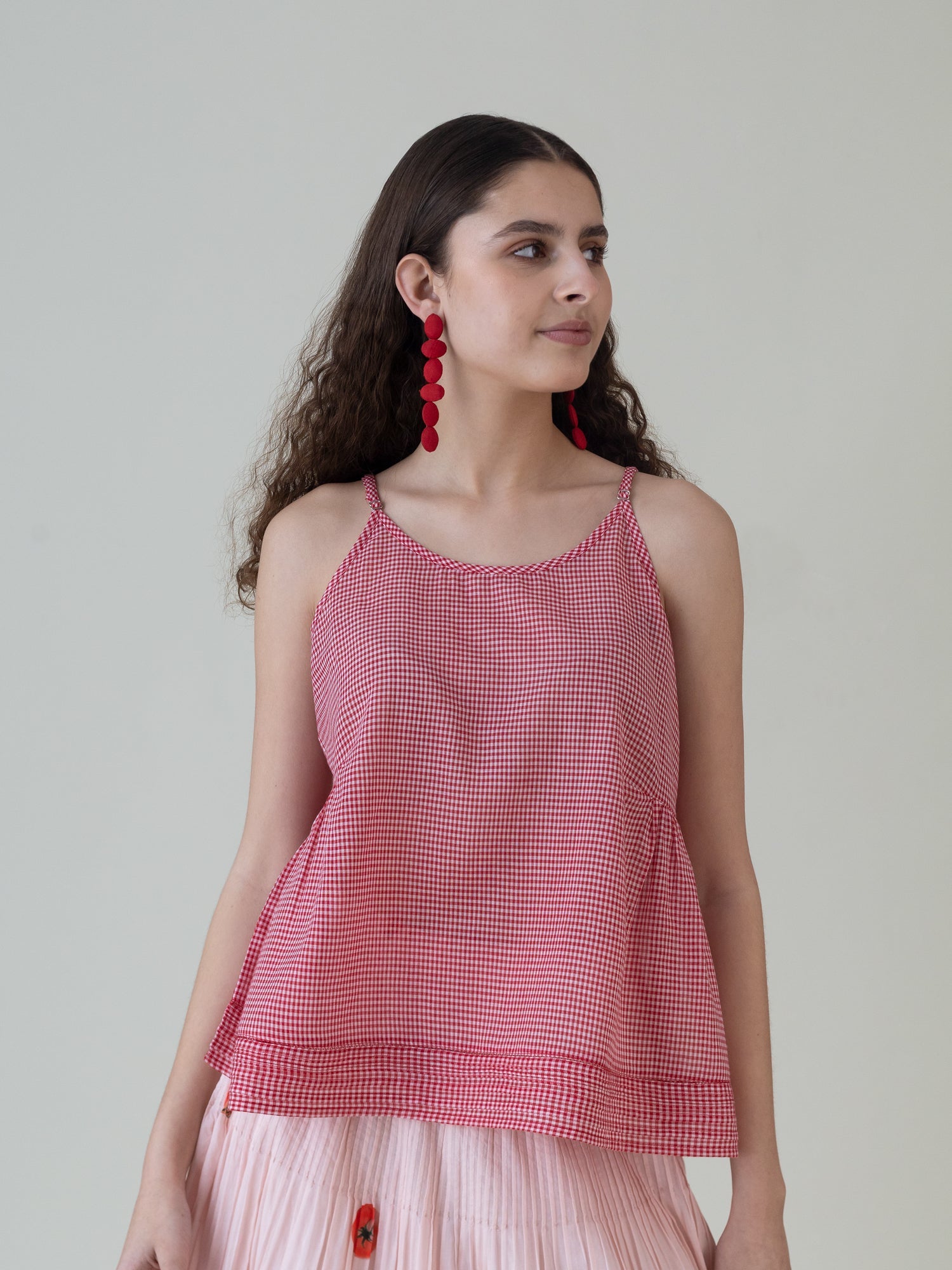 Hiiros Red Top - CiceroniWomen ShirtsShades of India
