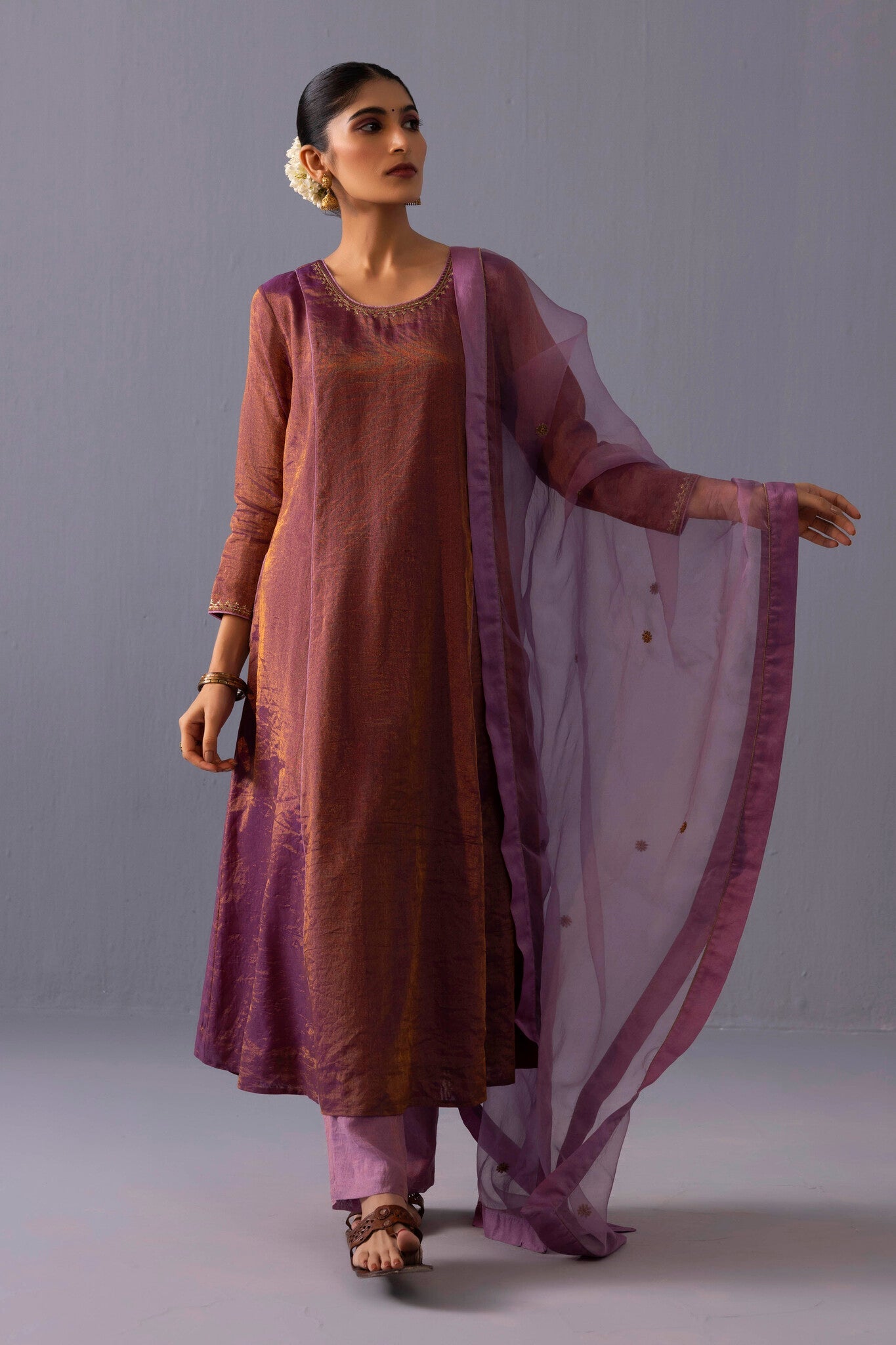 Himani Kurta Set - Purple - CiceroniKurta SetsLabel Shreya Sharma