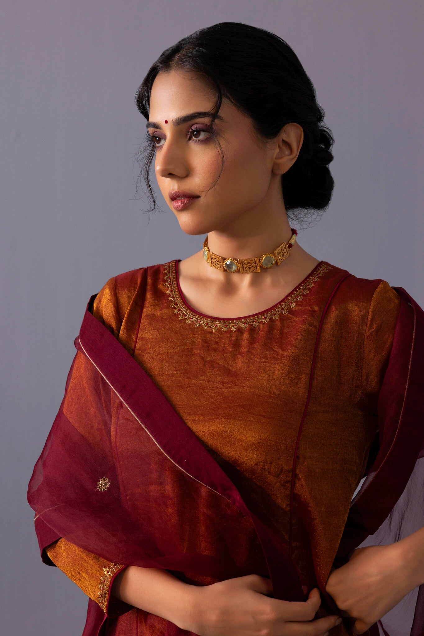 Himani Kurta Set - Red - CiceroniKurta SetsLabel Shreya Sharma