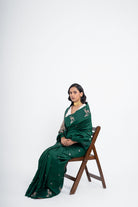 Hiran Green Pure Silk Saree - CiceroniSareeShriya Singhi