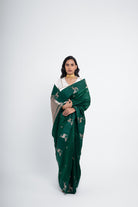 Hiran Green Pure Silk Saree - CiceroniSareeShriya Singhi