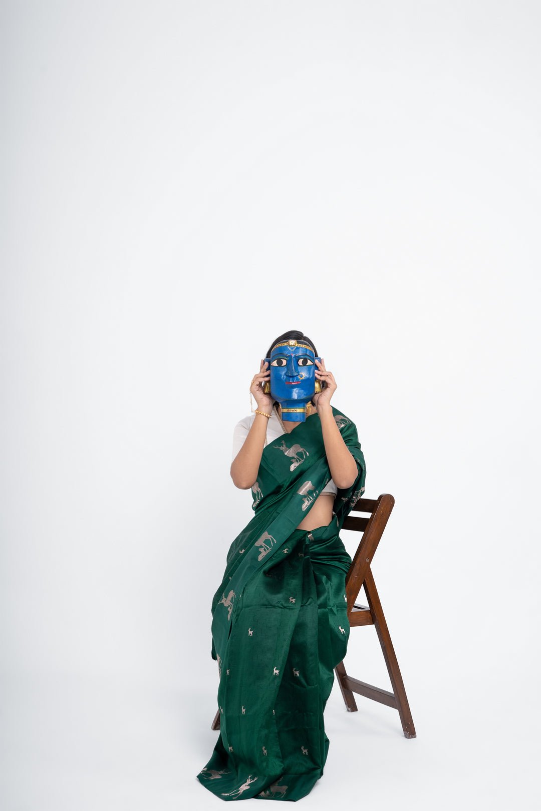 Hiran Green Pure Silk Saree - CiceroniSareeShriya Singhi