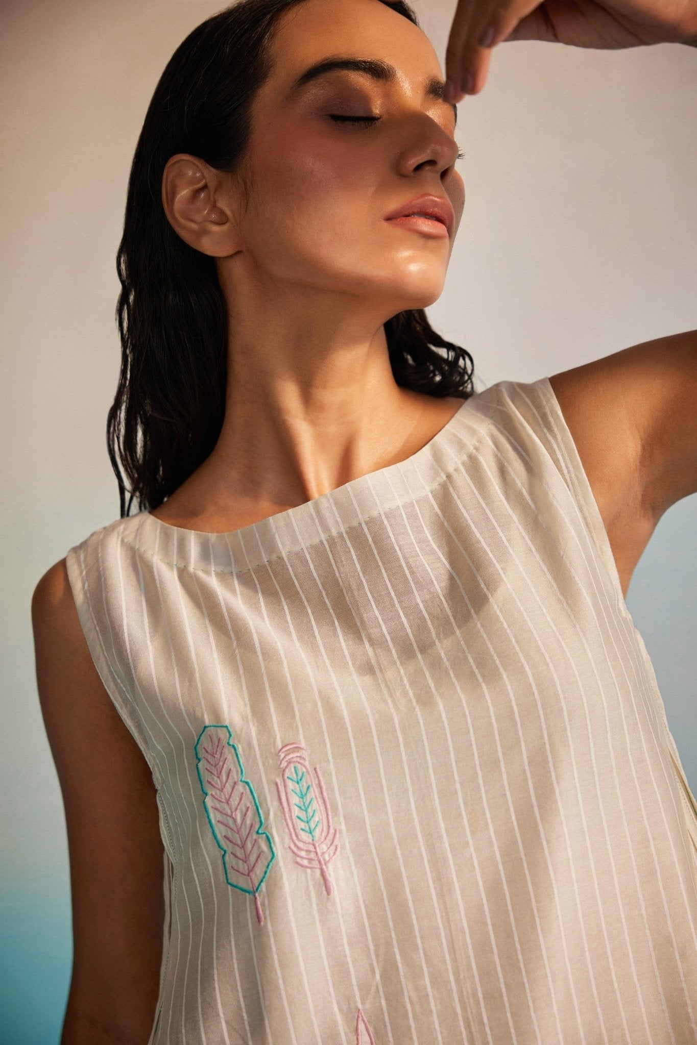 Hiroko Pleated Dress Set - CiceroniKurta Set, Everyday WearAhmev