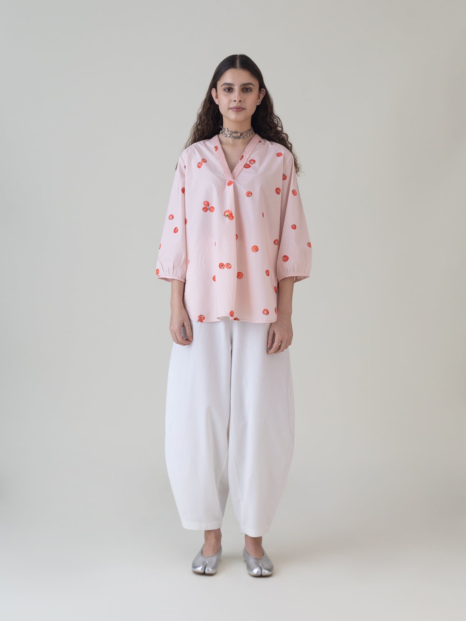 Hojo Pink Top - CiceroniWomen ShirtsShades of India