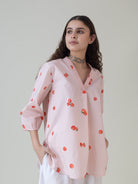 Hojo Pink Top - CiceroniWomen ShirtsShades of India