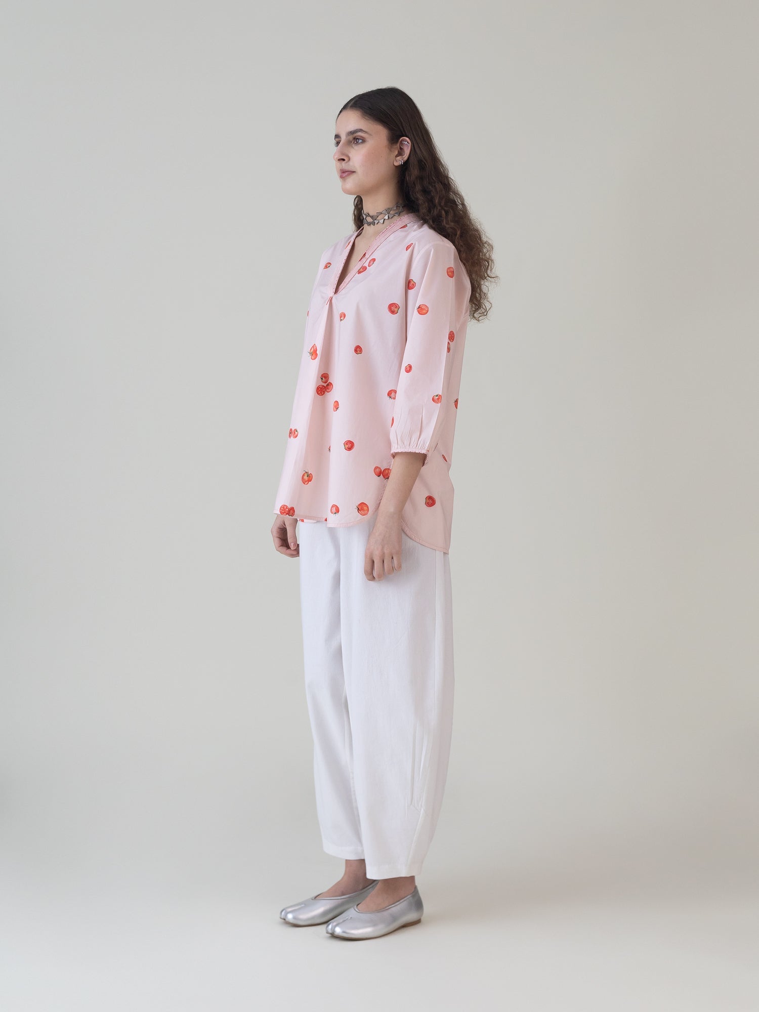 Hojo Pink Top - CiceroniWomen ShirtsShades of India