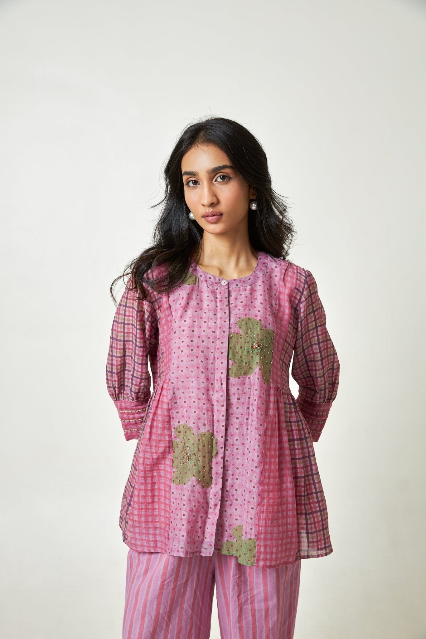 Holiday Mood embroidered co-ord Set - CiceroniCo-ord SetPants and Pajamas