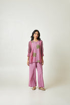 Holiday Mood embroidered co-ord Set - CiceroniCo-ord SetPants and Pajamas