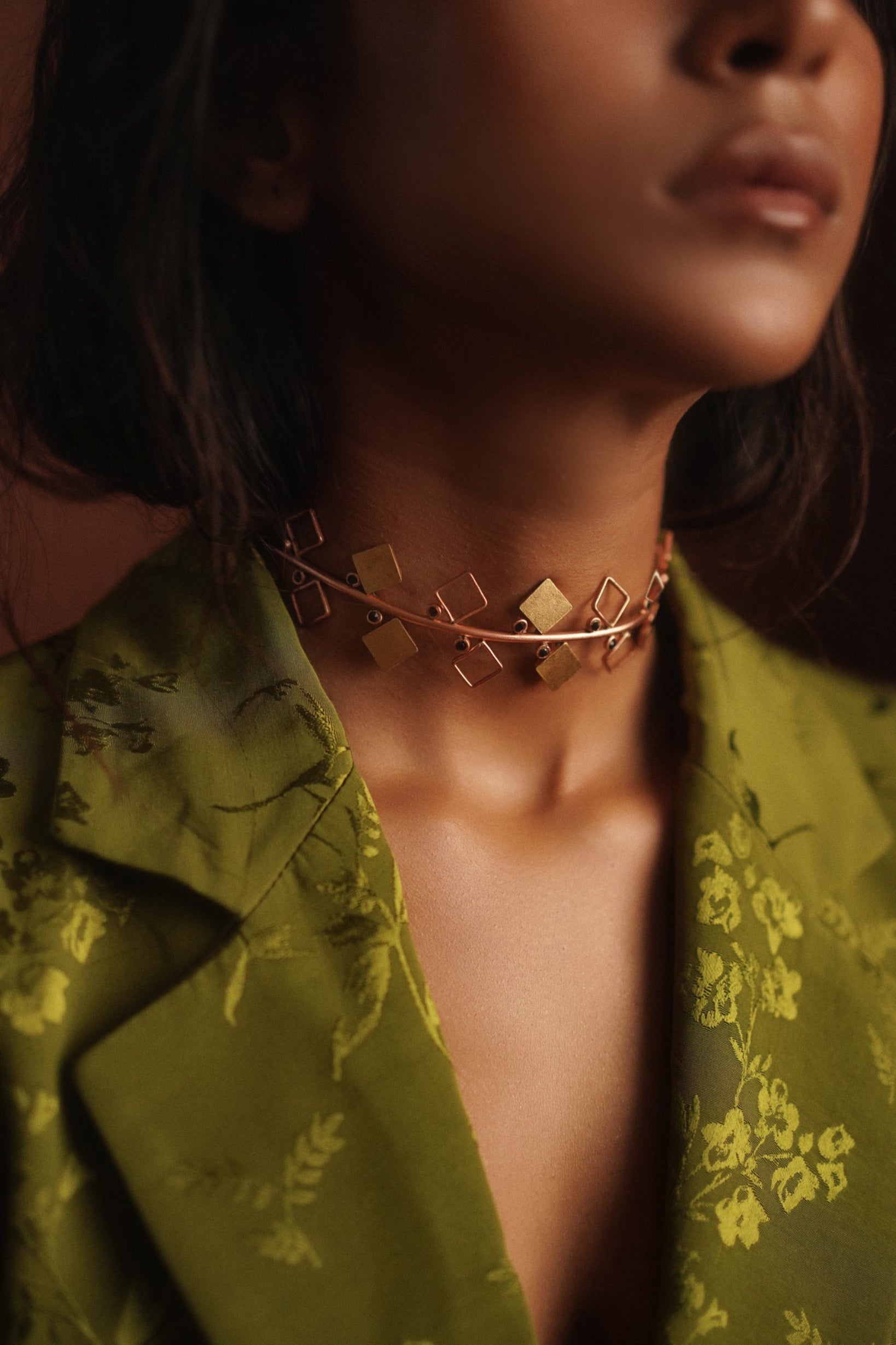 Honeycomb Neck Cuff - CiceroniNecklacePiku