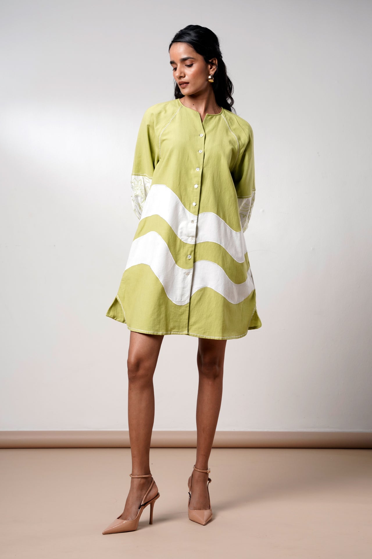 Hope – Olive Bloom Short Dress - CiceroniDressesMadder Much