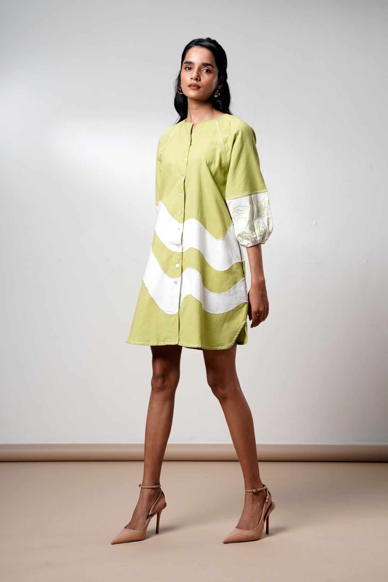 Hope – Olive Bloom Short Dress - CiceroniDressesMadder Much