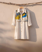 Horizon off white Flap Dress - CiceroniDressArtbeats by Keerthana