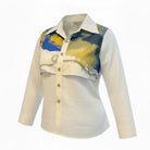 Horizon off white Flap Shirt - CiceroniShirtArtbeats by Keerthana