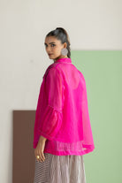 Hot Pink Organza Overlay Set - CiceroniCo-ord SetTussah