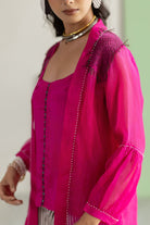 Hot Pink Organza Overlay Set - CiceroniCo-ord SetTussah