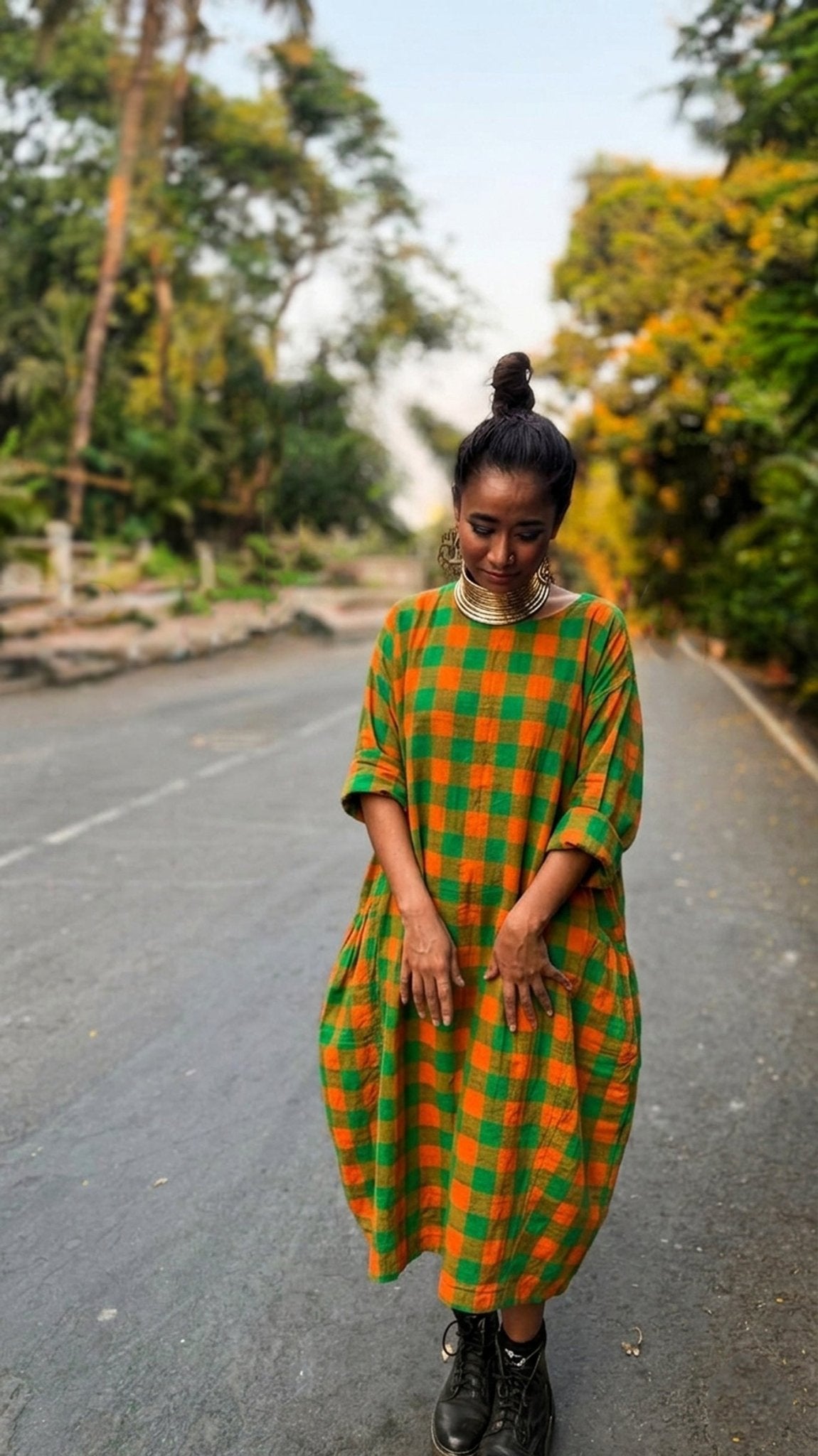 Hustle Shift Dress - Do Parrots Like Oranges - CiceroniDressesChiu
