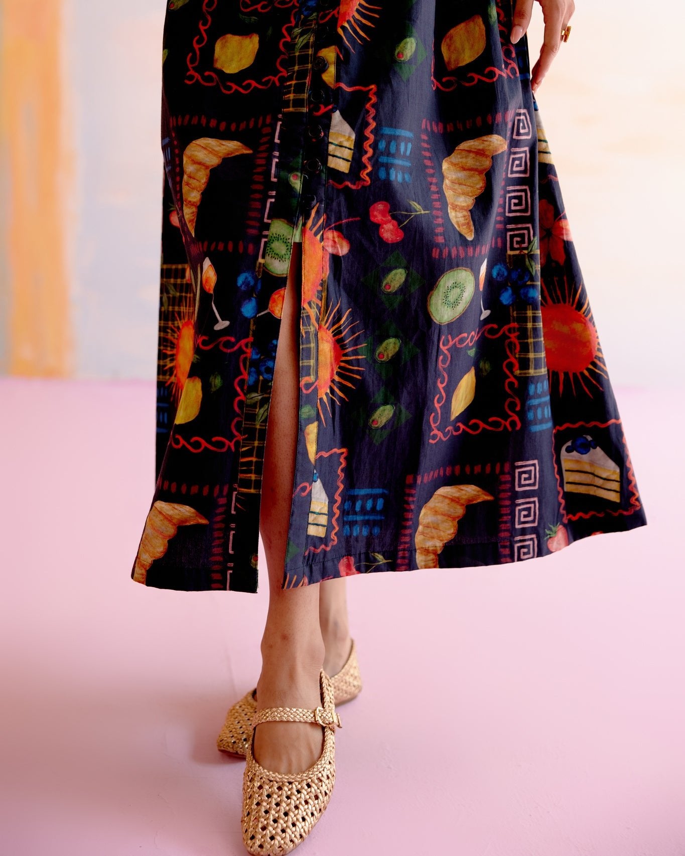 Hymn Midi Dress in Aloha Print - CiceroniDressesHappi Space