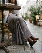 I Am in Love Saree - Mocha Weave - CiceroniSareePaeony