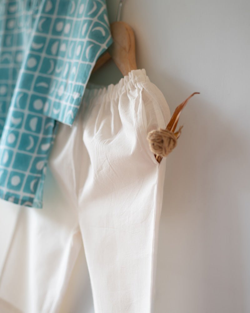 'I want to be like grandpa' Kurta Pyjama Set in Blue Moon Chase - CiceroniKurta Set, Everyday WearLove The World Today