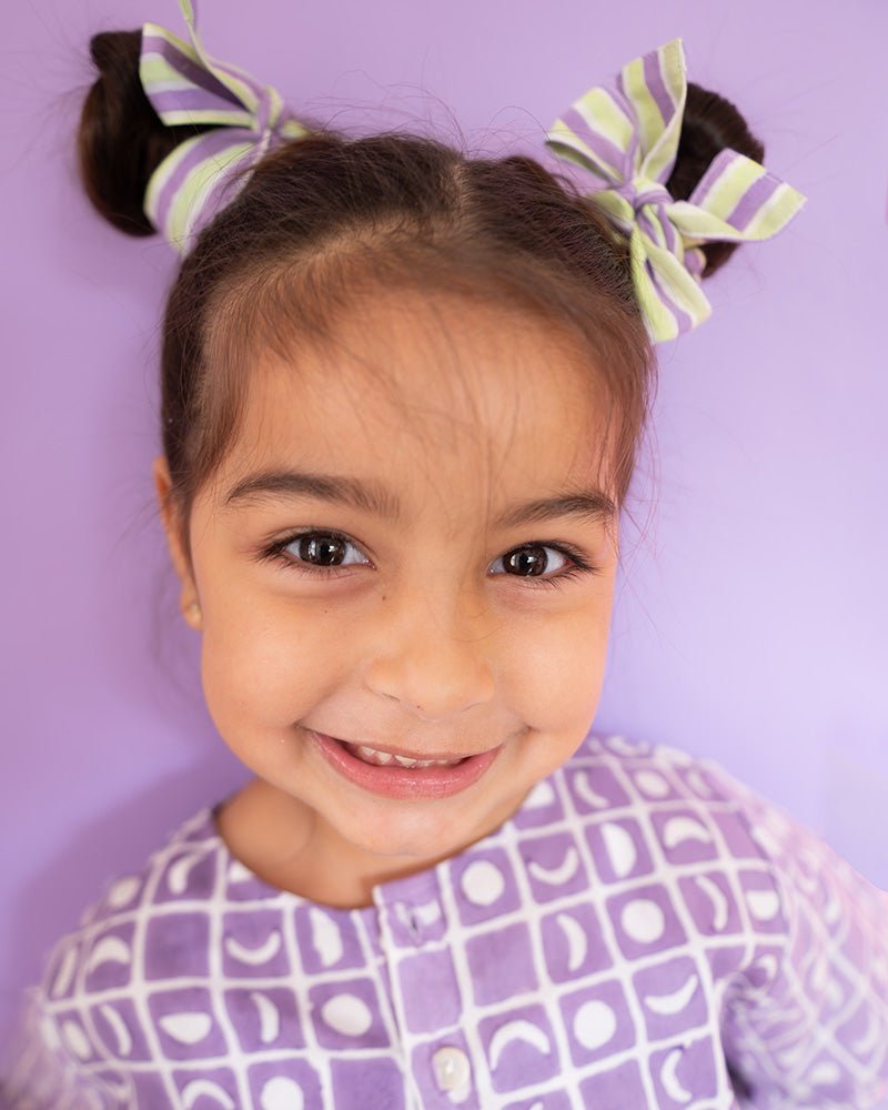 'I want to be like grandpa' Kurta Pyjama Set in Purple Moon Chase - CiceroniKurta Set, Everyday WearLove The World Today