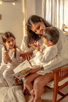 'I want to be like grandpa' White Kurta Pyjama Set in GOTS Certified Organic Cotton - CiceroniKurta Set, Everyday WearLove The World Today