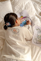'I want to be like grandpa' White Kurta Pyjama Set in GOTS Certified Organic Cotton - CiceroniKurta Set, Everyday WearLove The World Today