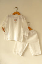 'I want to be like grandpa' White Kurta Pyjama Set in GOTS Certified Organic Cotton - CiceroniKurta Set, Everyday WearLove The World Today