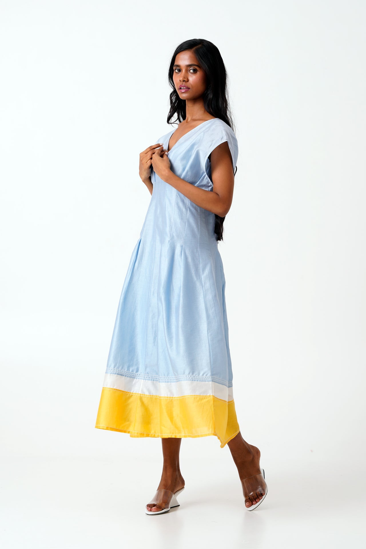 Ice Blue Bree - Vintage Panelled Dress + Slip - CiceroniDressesMadder Much