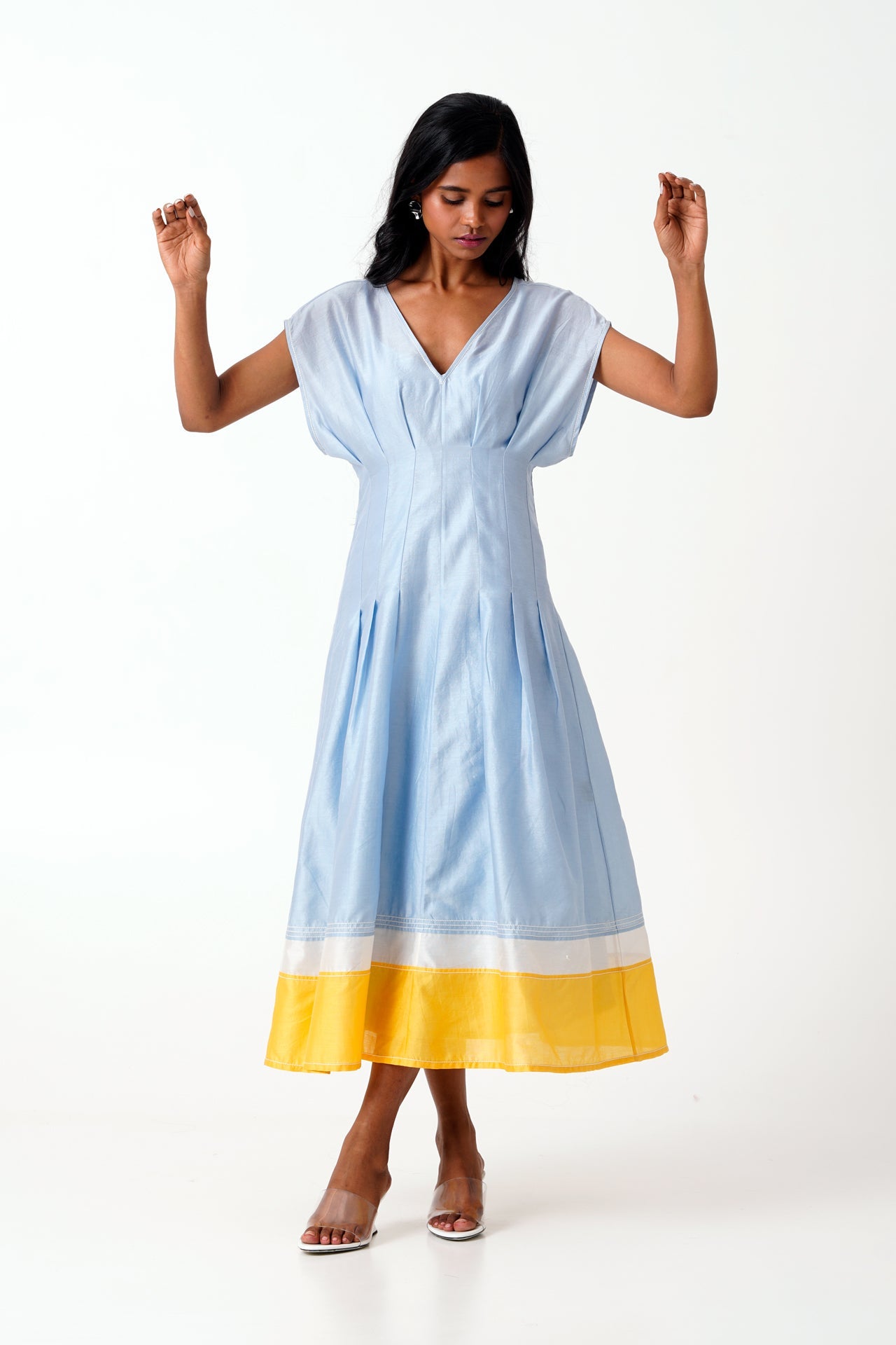 Ice Blue Bree - Vintage Panelled Dress + Slip - CiceroniDressesMadder Much